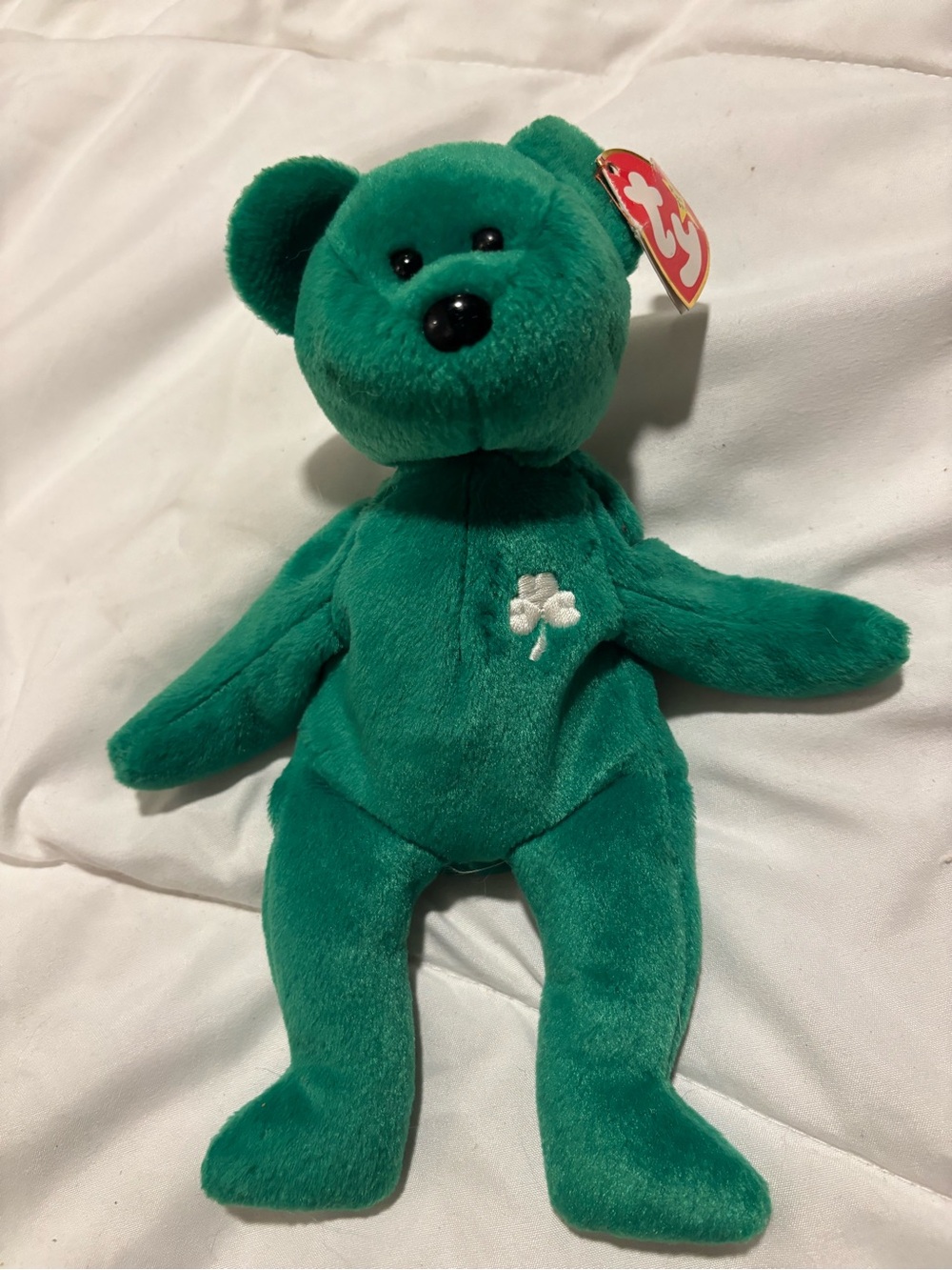 RARE Beanie Baby “Erin” Irish Bear 1997 - RETIRED Green Plush -w/ Tags